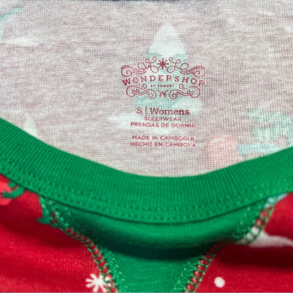 WONDERSHOP Womens Dinosaur Christmas Pajamas Red Size Small - Picture 3 of 12